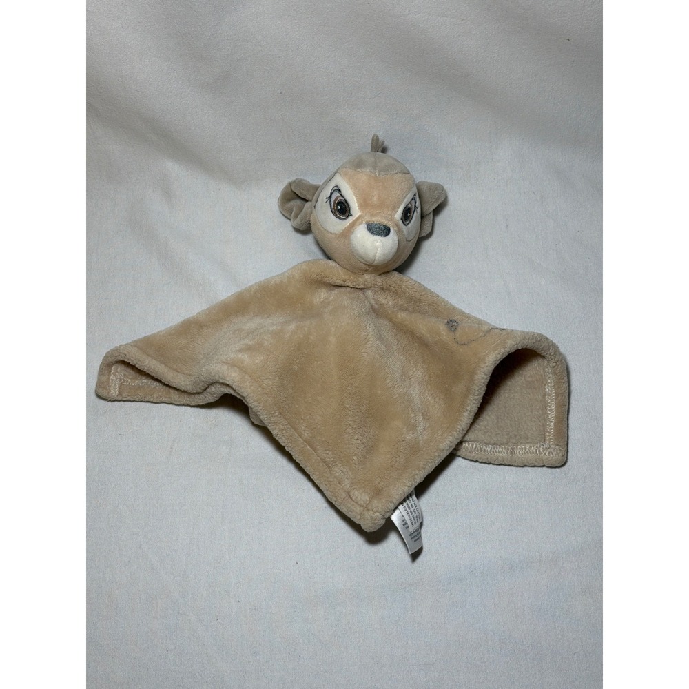Disney Baby Lambs & Ivy Bambi Plush Lovey Security Blanket Tan Deer Fawn